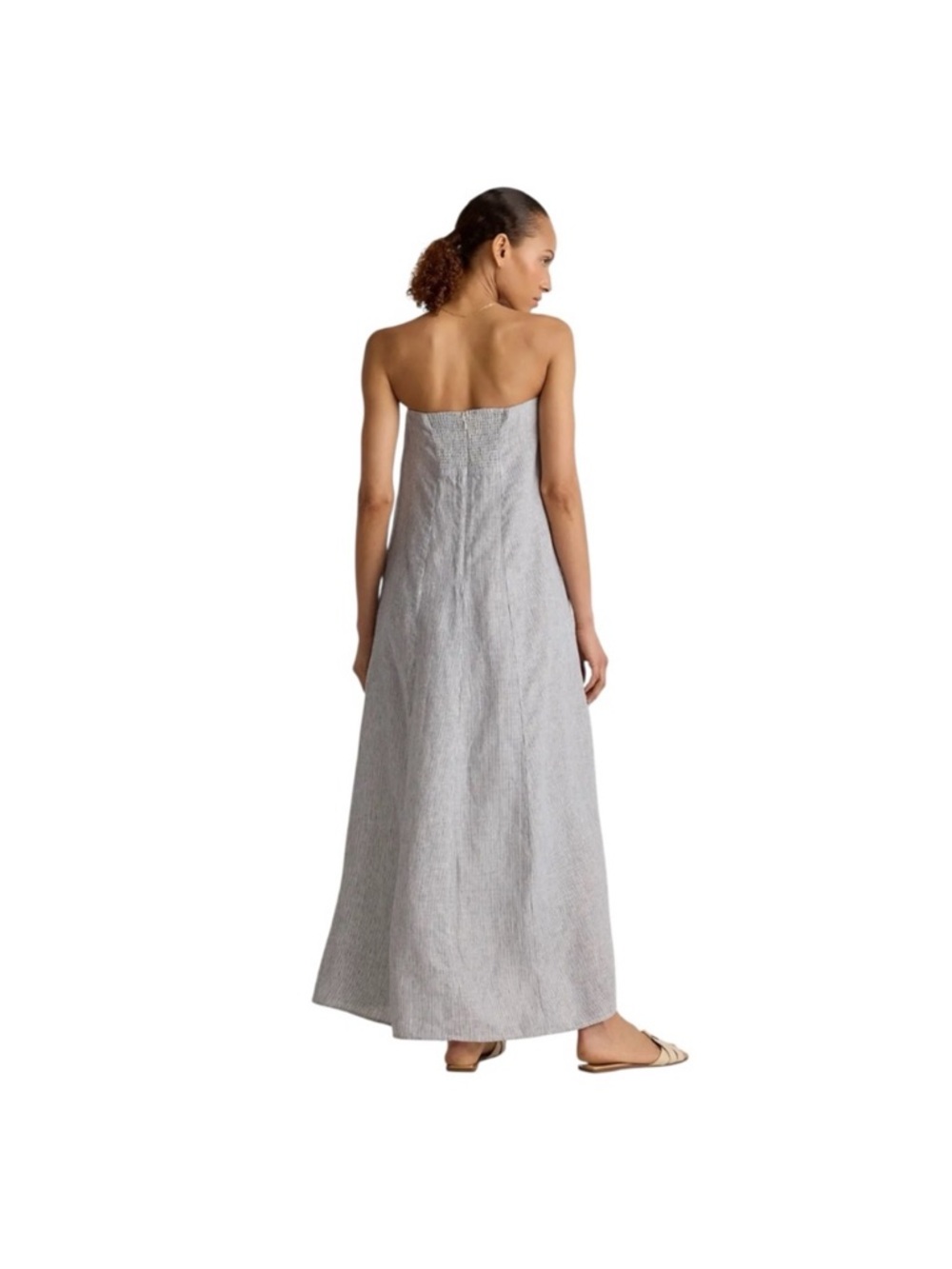Quince 100% European Linen Strapless Maxi Dress - Picture 2 of 14